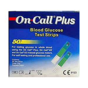 On Call Plus Blood Glucometer 50 Test Strips
