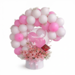 Pink Balloon Flower Stand