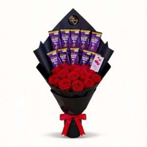 Midnight Cocoa & Rose Bouquet