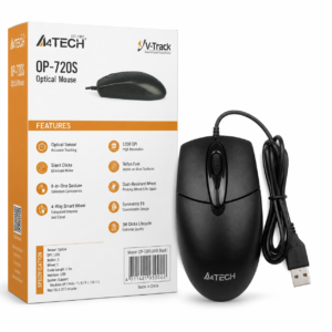 A4TECH OP-720S USB Optical Mouse (Black)